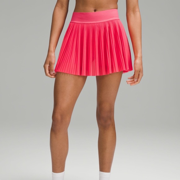 lululemon LIPGLOSS PINK mesh pleats MR mini tennis skirt - Picture 1 of 15